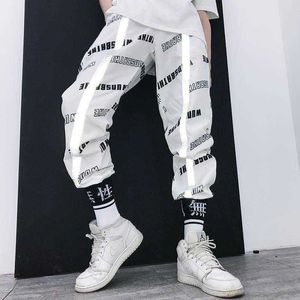 Cool Fashion Block Patchwork Harajuku Joggers Men Hip Hop Harem Pants Male Casual Streetwear Swag Track Trousers Mens Sweatpants X0615