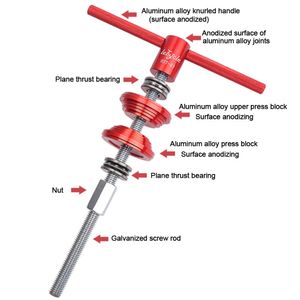 Cykelhögskolan Installationsverktyg Bike Bottom Bracket Bearing Press-In Center Shaft Tool MTB Road Bike Repair