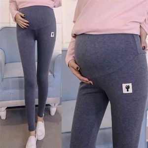 Maternity Leggings Adjustable Waist Pregnant Women Pregnancy Clothes Pants Ropa Mujer Embarazada Premama Enceinte Soft Slim 210918