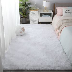 Super Soft Fluffy Carpets Large Area Modern Shaggy Plush White Carpet For Living Room Home Decor Rug Bedroom Silky Smooth Nursery Pink Rugs