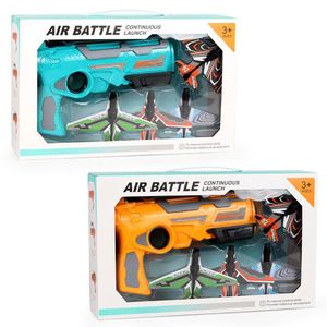 Wholesale gun color resale online - Bubble Catapults Dron Accessories For One click Ejection Toys Gun Foam Airplane Model Random Color Aircraft Kids Catapult Plane