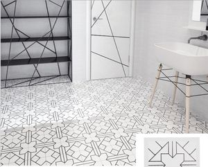 Black and white tiles 300X300mm bathroom wall tile antique small vitrolite kitchen floor salt-glazed brick