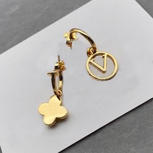 2022 Women Earrings Designer Hoop Earrings Fashion Ear Ring Brands Gold Jewelry Luxurys Earring Letters L Stud Heanpok Wholesale 22011503R