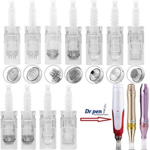 Cartuccia ad ago 1/3/5/7/9/12/36/42 pin per MYM DermaPen Auto Microneedling Electric Dr Pen Tips