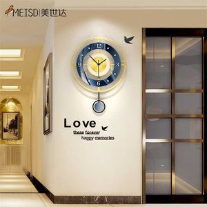 Meisd Creative Clock Modern Design Watch Wendum Home Interiors Salon Dekoracji Quartz Silent Horloge 211110