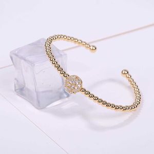 Lucky Charm Bracelet Cuff Bracelets for Women Zircon Bangles Fashion Jewelry Pulseira Wedding Valentine Friends Sweet Gift Q0719