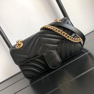 Mona_Bag最高品質の本物の革の女性ショルダーバッグハートスタイルハンドバッグゴールドチェーンクロスボディマーモントバッグメッセンジャー財布財布4色サイズ22cm