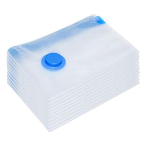 Clothing & Wardrobe Storage Ly 10pcs Clear Vacuum Bags With A Hand Pumps Travel Space Saver Garment Seal Bag FIF66