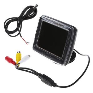 Câmeras traseiras do carro Sensores de estacionamento de 3,5 polegadas TFT LCD Monitor de tela reversa Backup T3ef