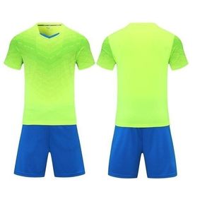 Blanko-Fußballtrikot, Uniform, personalisierte Team-Shirts mit Shorts, aufgedrucktem Design, Name und Nummer 68978