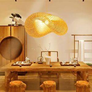 Nordic Creative Living Room Bamboo LED Pendant Lights Lighting For Diningroom El Restaurant Light Kitchen Indoor Hanging Lamp Lamps