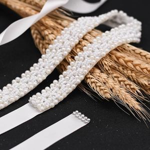 Wedding Sashes S204 Beading Bridal Belts Dress Accessories Pearl Bride Dresses Belt Party Prom Evening Women Sash