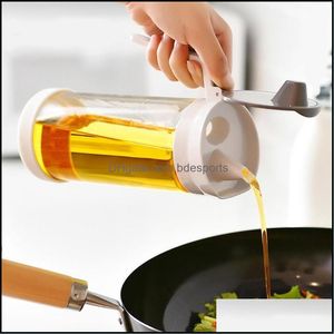 Storage Housekee Organization Home Gardenstorage Bottles & Jars Kitchen Cooking Vinegar Oil Soy Sauce Dispenser Leak-Proof Glass Pouring Bot