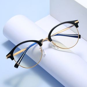 Occhiali ottici Eyeglass Clear Eyeglass Novità Occhiali da vista Cornice Donna Fashion Oversized Spectacle Frames Big Size Umens Mezza Frame Business può essere dotato di Myopia