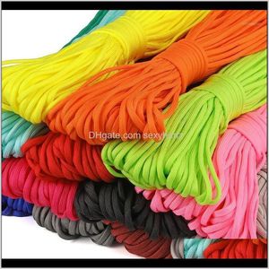 Yarn 30Mroll 7Stand Core Paracord Parachute Cord Colorful Polyester Survival Bracelet Rope Camping Climbing Lanyard Clothesline1 Esiov Amb3H