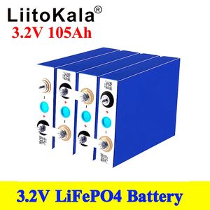 LiitoKala 3.2V 100Ah 105Ah lifepo4 battery CELL 12V 24V Electric RV Golf car outdoor solar energy Rechargeable