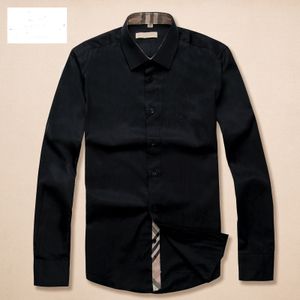 Luxurys Designers Mens Dress Shirdsカジュアルメンズ長袖ブランドコットンシャツの男性プラスサイズスリムフィットホム