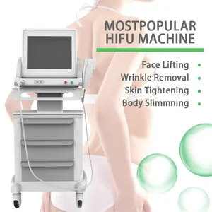 Diğer Güzellik Ekipmanları Tıbbi Sınıf HIFU Yüz ve vücut zayıflaması için 3 veya 5 kafalı yüksek yoğunluklu ultrason asansör kırışma makinesi