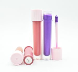 Lip Gloss Cosmetics Matte Flytande läppstift Shimmer Överför aldrig Non Stick Factory Vendor Direkt Design Private Etikett 24 timmar Vargliggande enkelspaket i väska