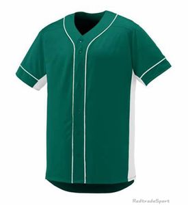 Personalizar jerseys de beisebol vintage logotipo em branco Número Número Número de Número Verde Verde Preto Branco Vermelho Mens Mens Womens Kids Youth S-XXXL 1BM6
