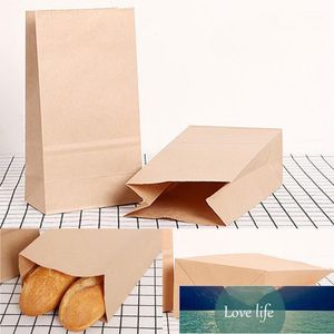 Presentförpackning 50st / Lot Eco-Friendly Kraft Paper Storage Väskor Small Bag Sandwich Bread Party Wrapping Takeout Bag1