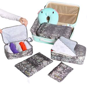6 قطعة مجموعة حقيبة التخزين تنظيم سهلة السفر حقيبة واق الديك أكياس للرجال حقيبة النساء