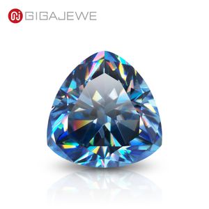 GIGAJEWE Blue Color Trillion cut VVS1 moissanite diamond 1-5ct for jewelry making
