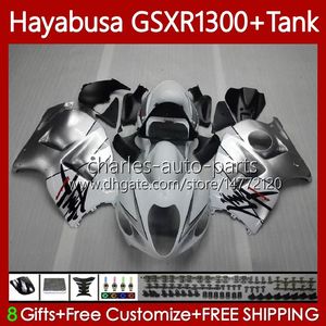 1300CC silvery white Hayabusa For SUZUKI GSX-R1300 GSXR-1300 GSXR 1300 CC 74No.3 GSXR1300 1996 1997 1998 1999 2000 2001 GSX R1300 2002 2003 2004 2005 2006 2007 Fairing