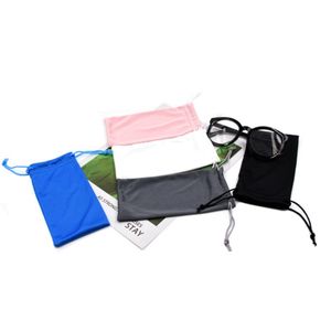 Microfiber glasses bag Pouch Eyeglasses Accessories Drawstring Sun glasses cloth storage bags