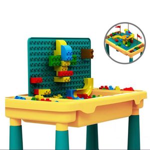 Multifunktional kompatibel mit Baustein-Lerntisch für Kinder-Bildungsspielzeug