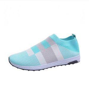 Mode Eleganta Kvinnor Loafers Klänning Skor Comfy Färg Block Slip-On Running Sneakers Low Tops Ladies Mesh Andningsbar Designer Casual Student Single Shoes Trainers