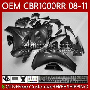 Injection mold For HONDA Body silvery grey CBR1000 CBR 1000 RR CC 08-11 Bodywork 60No.174 CBR 1000RR 1000CC CBR1000RR 08 09 10 11 CBR-1000 2008 2009 2010 2011 OEM Fairing