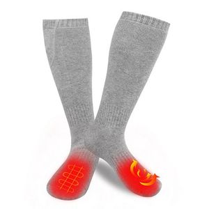 Sports Socks Heated Rechargeable Electric Battery For Women Men Unisex Washable Thermal Warming Long Foot Warmer Wint