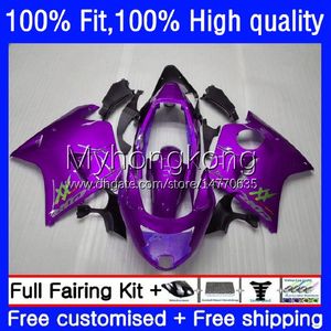 Iniezione per bodywork per Honda Blackbird CBR1100xx CBR1100 XX 1996 2007 Body 35No.130 CBR 1100xx 1100 CC XX All Purple 96 97 98 99 00 01 02 03 04 05 06 07 OEM FAILING KIT FAILINI KIT