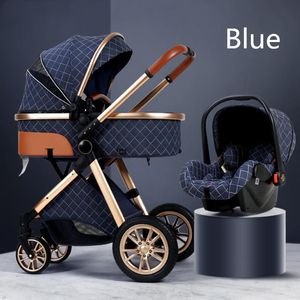 Strollers # 4 i 1 bilstolar Barnvagn Barnvagn Basket Bärbar resa med 3 Säkerhet i 0-3 år