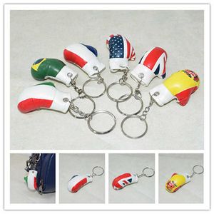 6cm mini simulering handskar nyckelkedja söt mode present boxning uppsättning sport keychain prydnad boxhandskar hänge nyckelring k2467 g1019