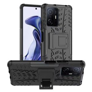 Przypadki dla Xiaomi MI 11T Pro Redmi Note 11 Poco F3 K40 10 Okładka Hybrydowy Kickstand Rugged Armor Case