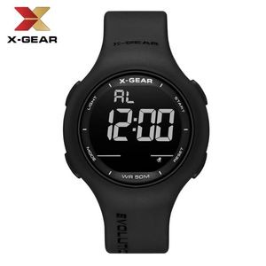 X-GEAR Digital Men Wrist Watches Waterproof Cool Man Black White Electronic Luxury Famous Watch Sport Male 3572 Relogio Wristwatches