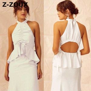 女性のドレスフリルのセクシーな白いドレスの白いドレスの描画プラスサイズヴィンテージ長いファッション210524