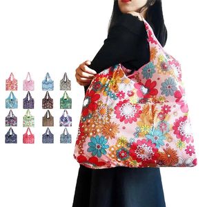 Foldable Shopping Bags Polyester Home Storage Bag Reusable Eco-Friendly Folding Bag Grocery Bag Multi-function Tote Bags