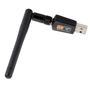 Antena USB de 600Mbps Dual Wi-Fi adaptador 5.8GHZ 2.4GHz Wi-Fi Receptor Sem Fio Cartão de Rede Sem Fio Antenas de Alta Velocidade