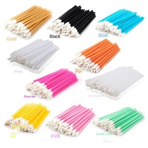 Makeupborstar 100 / 50PCS Engångskvinnor Läppborst Läppstift Lipgloss Wands Eyeshadow Applicator Cosmetic Accessories Maquiagem