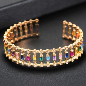 Kellybola Jewelry Classic Punk Style Open Bangle Stackable for Women Daily Fashion Trendy Anniversary Party Show Ladies Gift Q0720