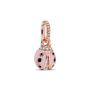 Mulheres Jóias Fit Pandora Encantos Charms Bead 925 Prata Love Pulseira Rosa Joaninha Pingente de Corrediça Braceletes Beads Jewellery Chain Charm frisado