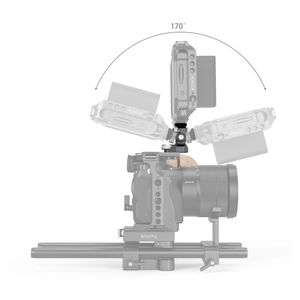 Supporto per monitor per videocamera regolabile Supporto per monitor regolabile in inclinazione e rotazione con supporto stile ARRI