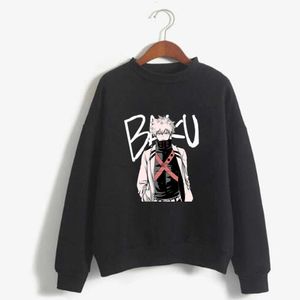 My Hero Academia Hoodie Fashion Anime Long Sleeve Loose Winter Sweatshirt Unisex Clothes Y0803