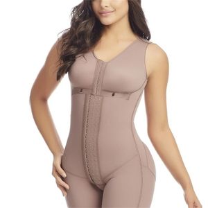 Корректирующее белье Body Shapers Женщины Полный Боди Корсет без Рукавов Топ Сексуальный Задержаться Fajas Reductoras Талия Тренер Снимает Ким Кардашьян 220307