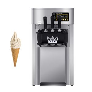 Masaüstü Mini Yumuşak Dondurma Makineleri Makinesi Paslanmaz Çelik Tatlı Otomat