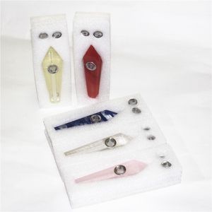 CRYSTAL Quartz Pipe Natural Pipes Wholesale Smoking Healing Hand glass ash catcher silicone nectar wax dab mat