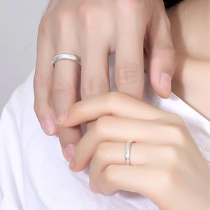 Wholesale ring french for sale - Group buy S925 Silver Ancient French Couple Ring Personalized Men s and Women s Simple Wind Plain Circle Live I90P